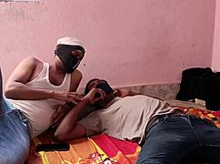 Girlfriend Fucked Hard by Friend in Intense Desi Threesome