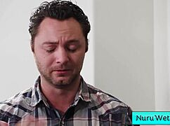 Sexy Asian Teen 18+ Cover Her Naked Body In Nuru Gel And Give Her Client A Relaxing Wet Massage - Brad Sterling Xxlayna Marie