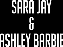 Lesbian cunts soaking wet as Sara Jay dives into muff with toys