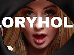 'Do you see the gorgeous british 18 year old sucking cock?' She plays with cum