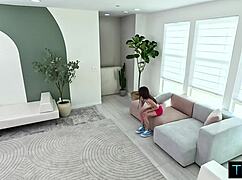 Mia river seducing roommate with her tight cunt after theft