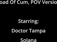 Solana intensely sucks dick. Gets fucked doggy style in POV