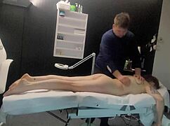 Lady Receives Massage From Masseur In Relaxing Session