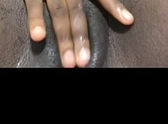 hey, check out this black beauty's wet pussy solo play with some intense vibes 😏💦