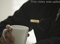 Leana Lovings Seduces Officer Step-Daddy With Taboo Blowjob In Office