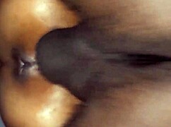 small pussy vs big black dick in amateur homemade sex with brunette colombian bride