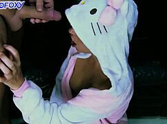 Daddy fucks stepdaughters all holes while wife no see