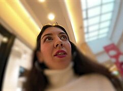 Public urination in jeans at mall