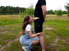 I Want Outdoor Throating And Cum Swallowing