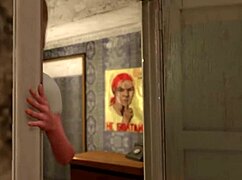 Cartoon Shemale Milf Seduces Guy and Girl for Bisexual Anal Sex