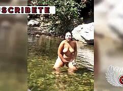 Masturbation Outdoors In The Public River My Step Brother Records Me Special For Voyeurs