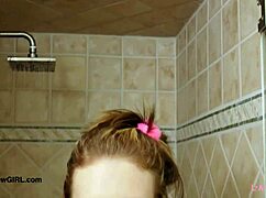 Shy Teen 18+ Blonde Took a Shower