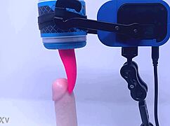 Rubjoy Demonstrates Fleshlights on Stunt Model with Vibrating Tongue