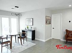 step mom's tonguing my pussy deep while teen peeps on us