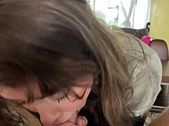 Canadian blonde Eden Ivy gets mouth fucked with sloppy deepthroat POV cumshot