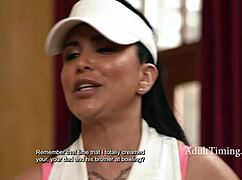 I, Romi Rain and Kimmy Kimm, are smashing each other in this lesbian scene