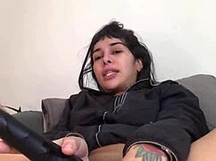 Want to see this French cutie take huge dildos in her ass and squirt in a private show?