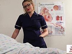 British Nurse Voyeur Instructs Submissive Patient