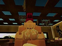 Slut gets fucked hard roblox with big cock and tits