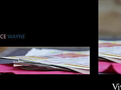 CUTE LESBIAN FONDLES AND SUCKS BUSTY BEAUTIES NATURAL BREASTS BEFORE EATING HER HOT PUSSY