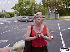 Blonde Milf Earns Cash With Sex.