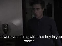 Step sister spreads legs wide open for step brother!