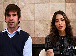 Super spies Vanessa Sky and Lucky Fate share a moment mid mission