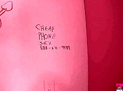 the cock from the glory hole ends up in the mouth of the busty dana