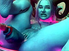 powerful orgasms make cosplayer squirt during solo play