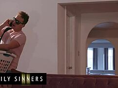 Family Sinners - Strict Stepmom Teaches Her Frat Boy Stepson Respect With Pussy Eating Lessons And Hard Sex