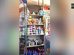 Mature milf with curly hair caught in warehouse agrees to intense ass fucking until stomach hurts to pay debts