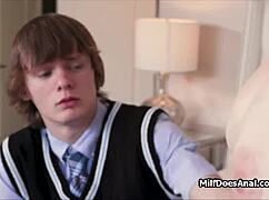 Blonde cougar housewife gets her fantastic butt hole dicked by monster cock