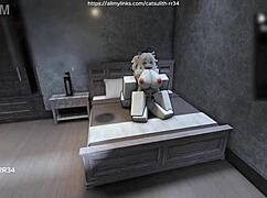 quietly fucking a fan on the bed with intense passion