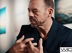 Lia lin learns painting and gets fucked by her tutor in various positions.