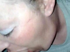 wife gives amateur blowjob leading to cumshot