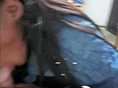 Daddy porn production boss gets the best ever blowjob close up by fantastic black blowjob queen cock sucking slut