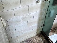 Joao fucks nicoly carioca in the shower, sucking her big black cock