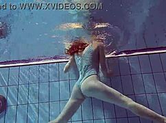 I am a sexy petite russian teen with small tits, but libuse has me all wrong in this beach pool adventure