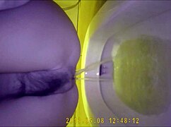 Asian Teen Feels Relief In Toilet