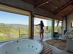 renatinha safada na cabana showing off her big tits