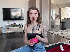 big anal gape giant anal toy and deepthroat pov blowjob