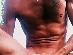 Enjoying Masturbation Outdoors with European Beauty