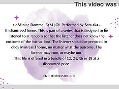 Femdom Issues Bold Jerk Off Instructions Now