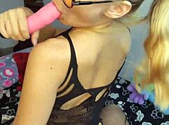 I'm Using Huge Dildo Intensely Dear