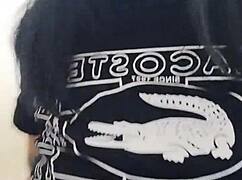 I stroke my cock hard while sucking my stepbro's bare dick without a condom till I cum