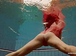 Hot Deniska's Underwater Bikini Strip Turns Naked Wet!