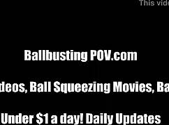 sadie kicks your worthless balls brutally hard over and over until you beg for mercy!