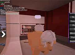 este chico me follo tan duro que me lleno de su leche en roblox sexo