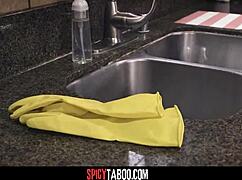 big titted latina maid bounces on boss cock hard