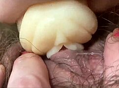 extreme closeup clitoris throbs in hardcore homemade vagina orgasm frenzy